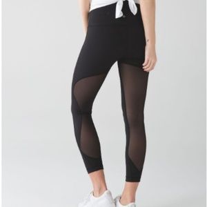 mesh back leggings